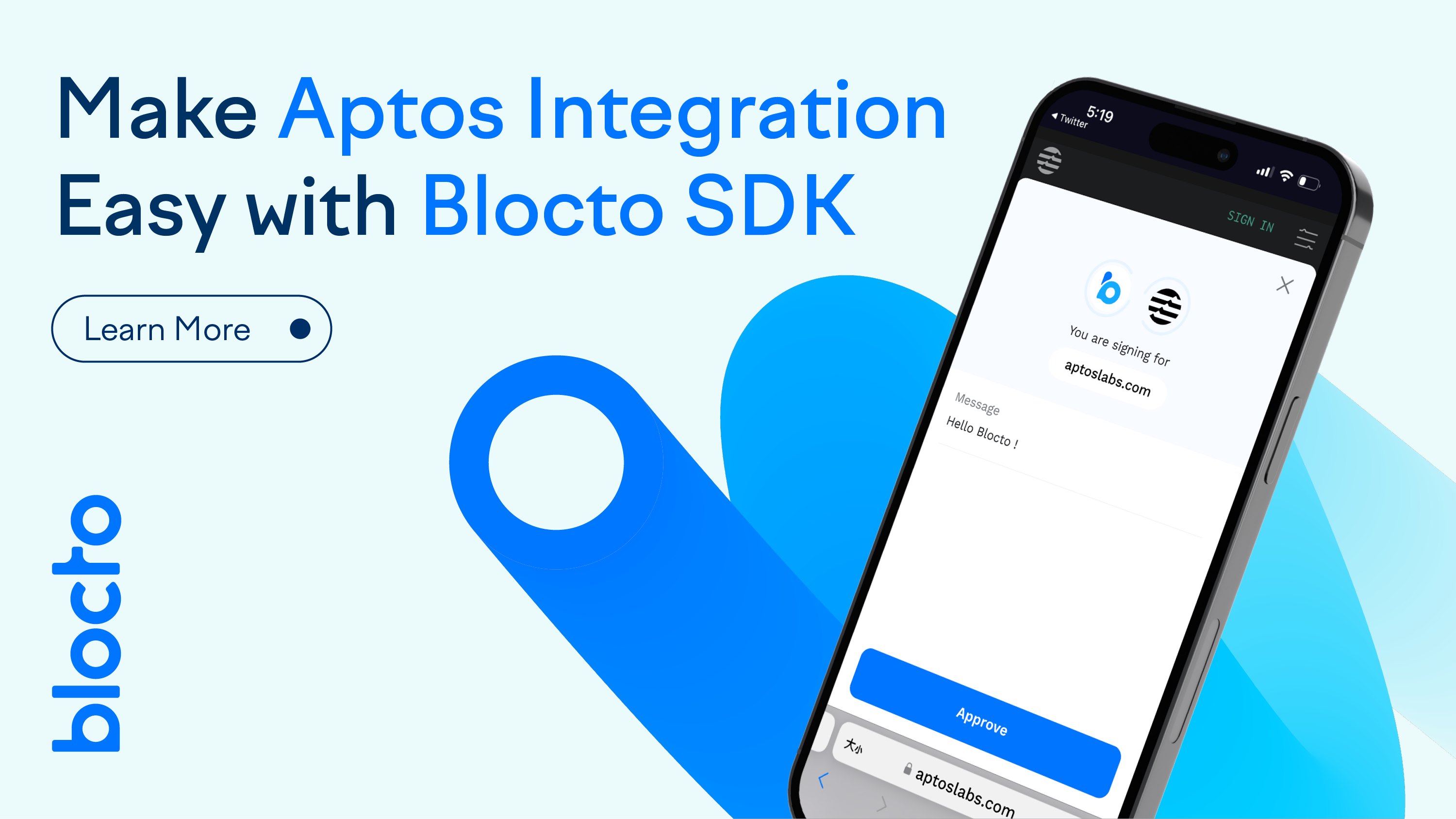 Aptos integration with Blocto SDK